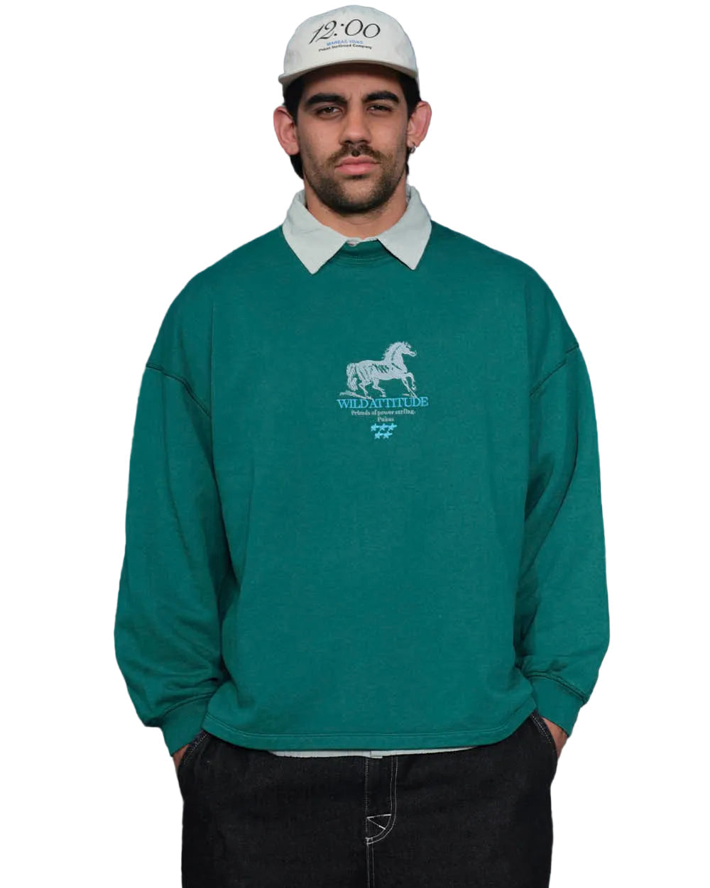 Pukas Crewneck Wild Attitude Green