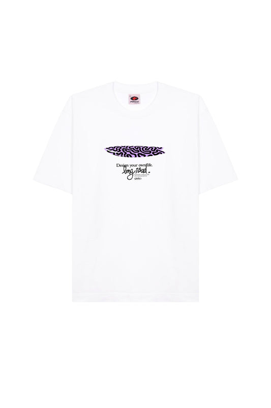 Pukas S/S Tee Long Road White