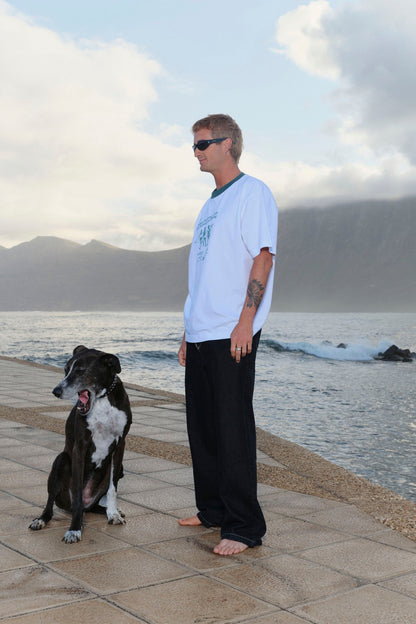 Pukas Running Club Tee Contrast Collar Evergreen