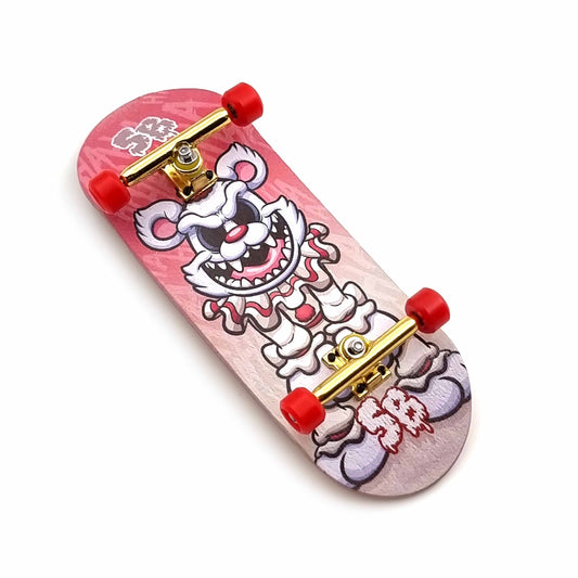 Spitboards 34 mm rundes Emblem-Griffbrett Hahaha Clown