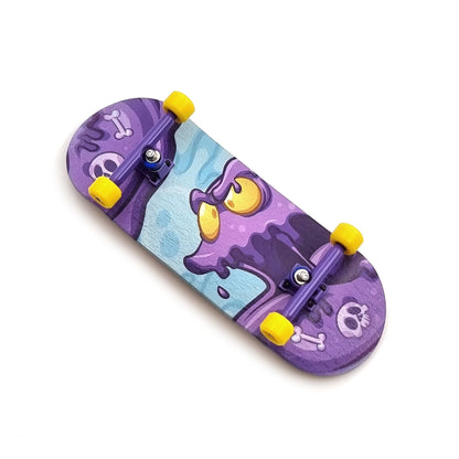 Spitboards 34mm Round Emblem Fingerboard Purple Blob