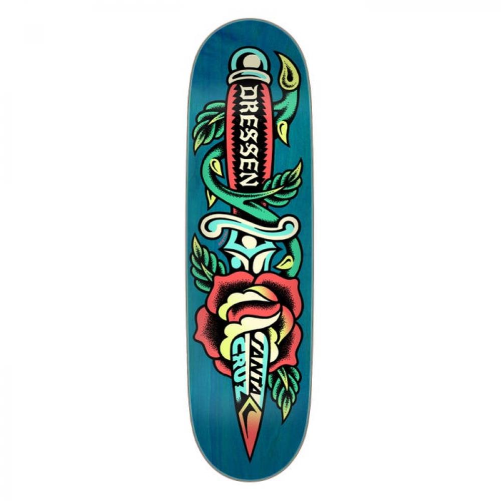 Santa Cruz Dressen Rose Dagger Pro Deck 8.7