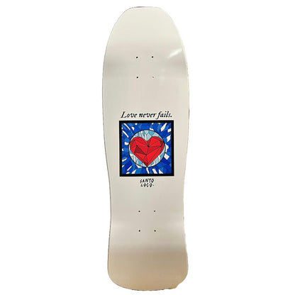 SantoLoco Heart Deck Shaped 9.3