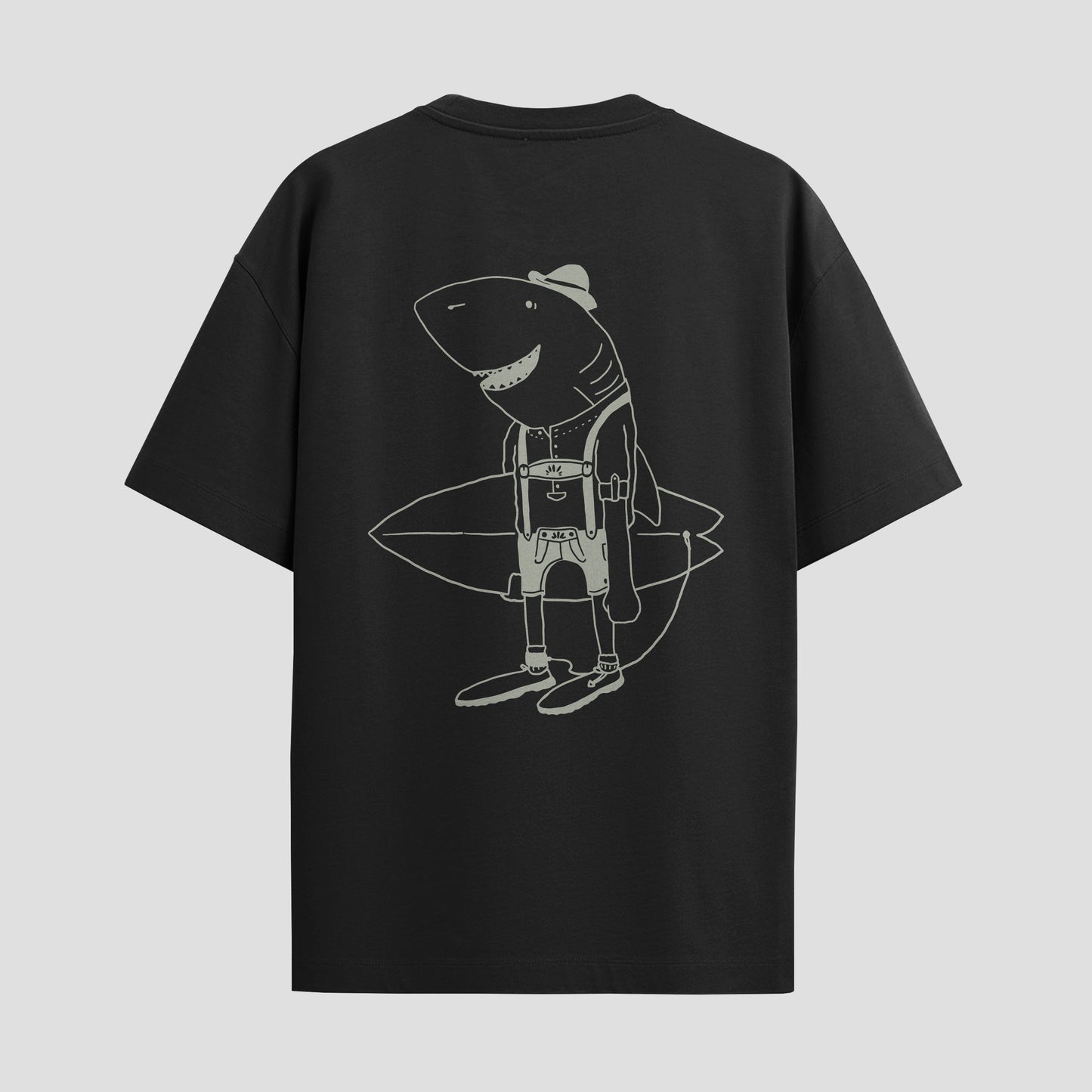 SantoLoco Bavaria Shark Tee Black