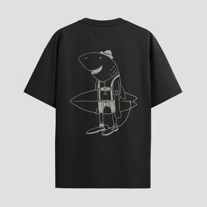 SantoLoco Bavaria Shark Tee Black