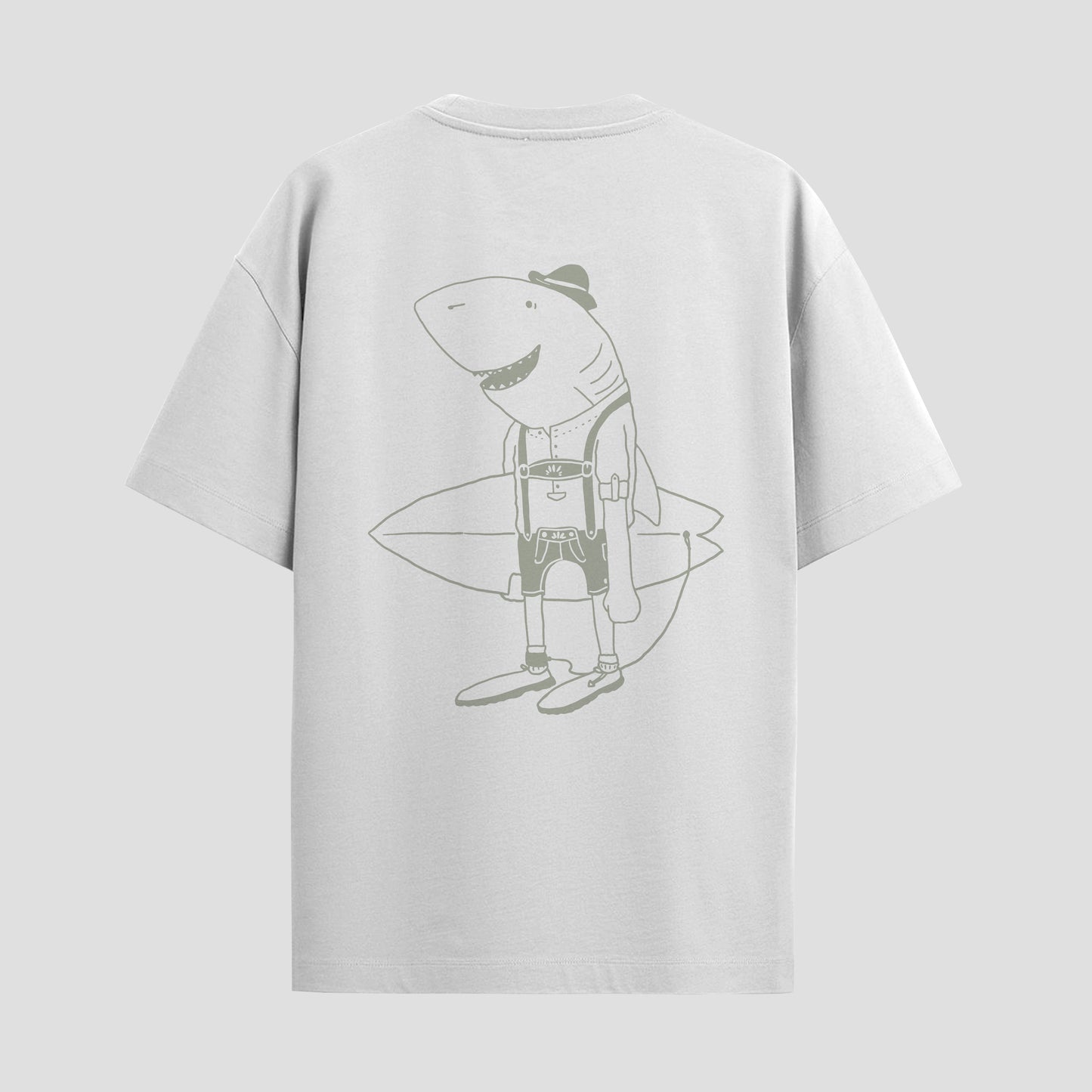 SantoLoco Bavaria Shark Tee White
