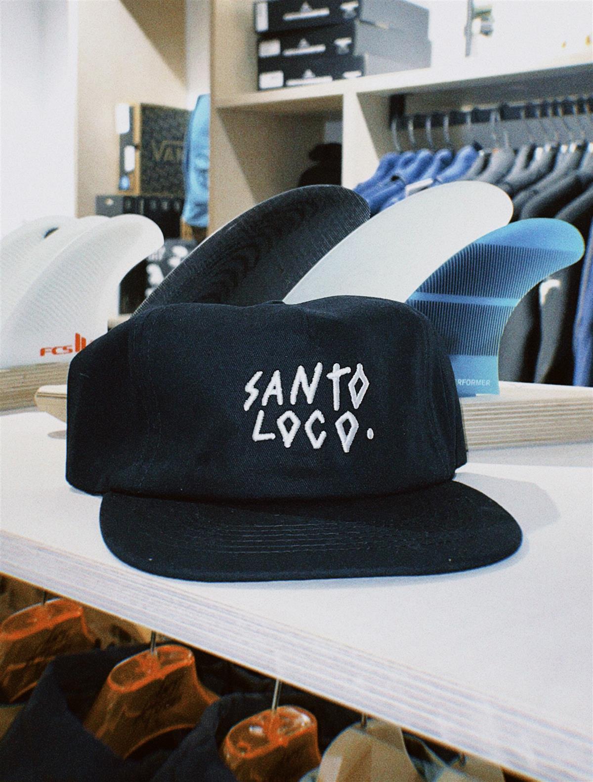 SantoLoco 6 Panel Cap Black