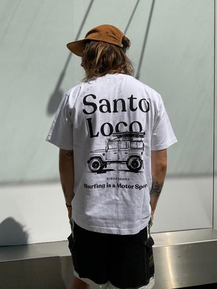 SantoLoco Surfing is a Motorsport T-Shirt