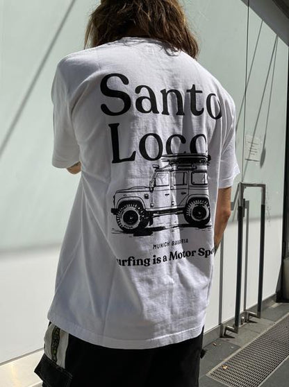 SantoLoco Surfing is a Motorsport T-Shirt