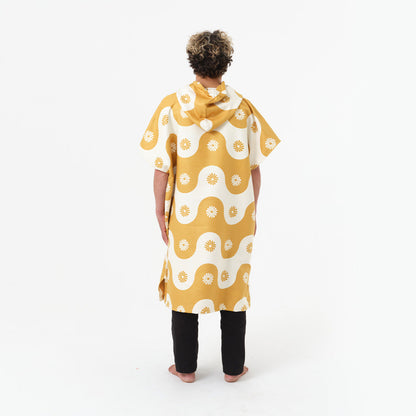 Slowtide Botanical Waves Quick-Dry Poncho