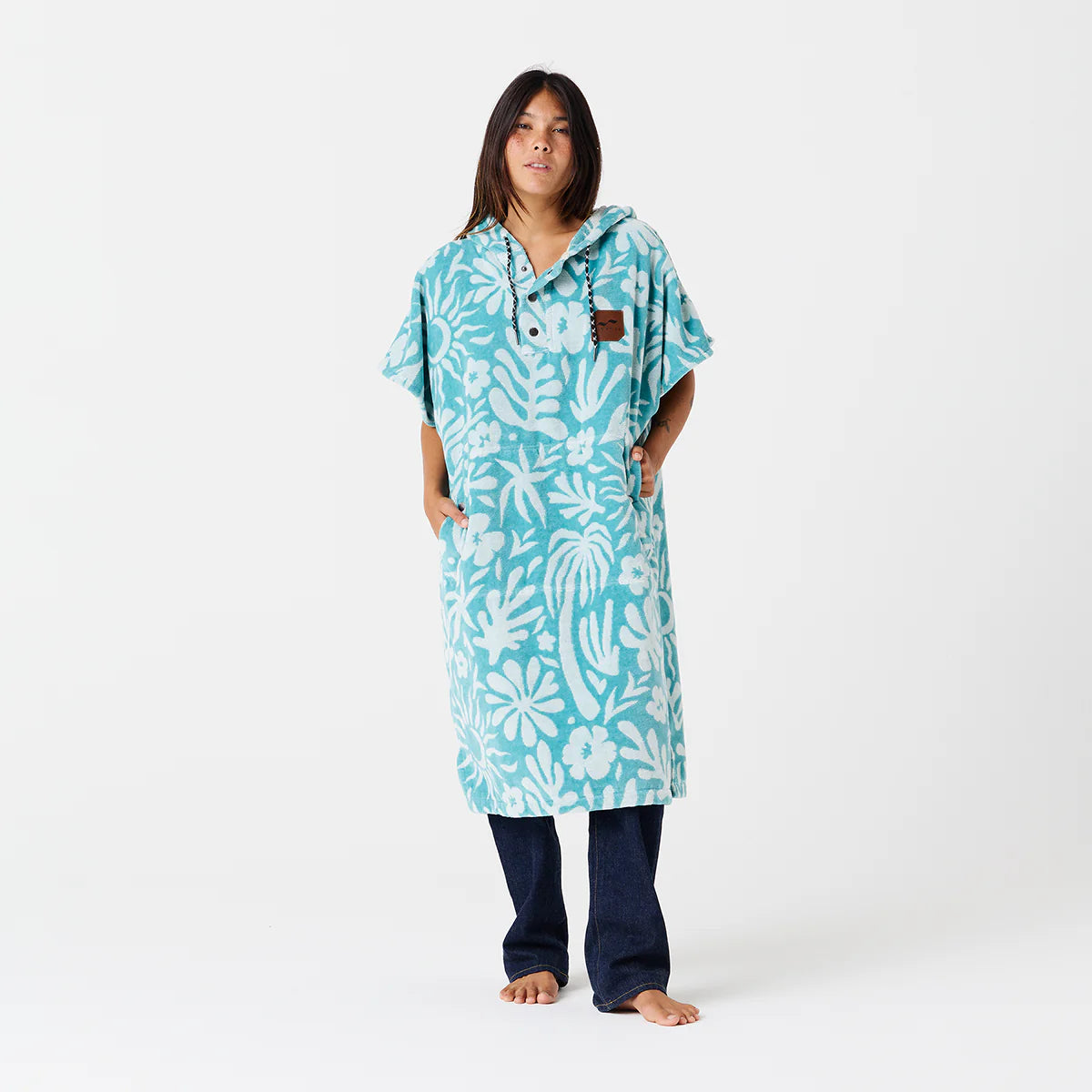 Slowtide Sunny Poncho Sky Blue