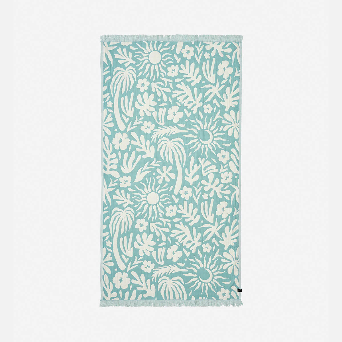 Slowtide Sunny Driftweave Turkish Towel Sky Blue