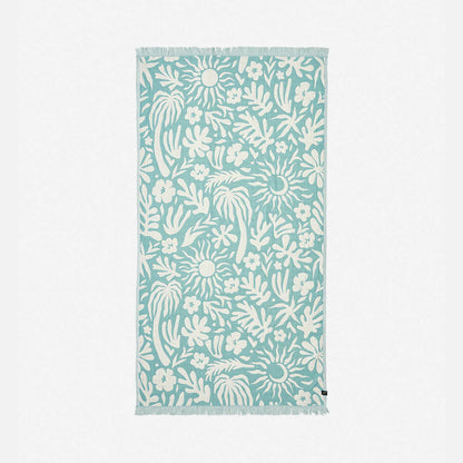 Slowtide Sunny Driftweave Turkish Towel Sky Blue