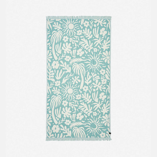 Slowtide Sunny Driftweave Turkish Towel Sky Blue
