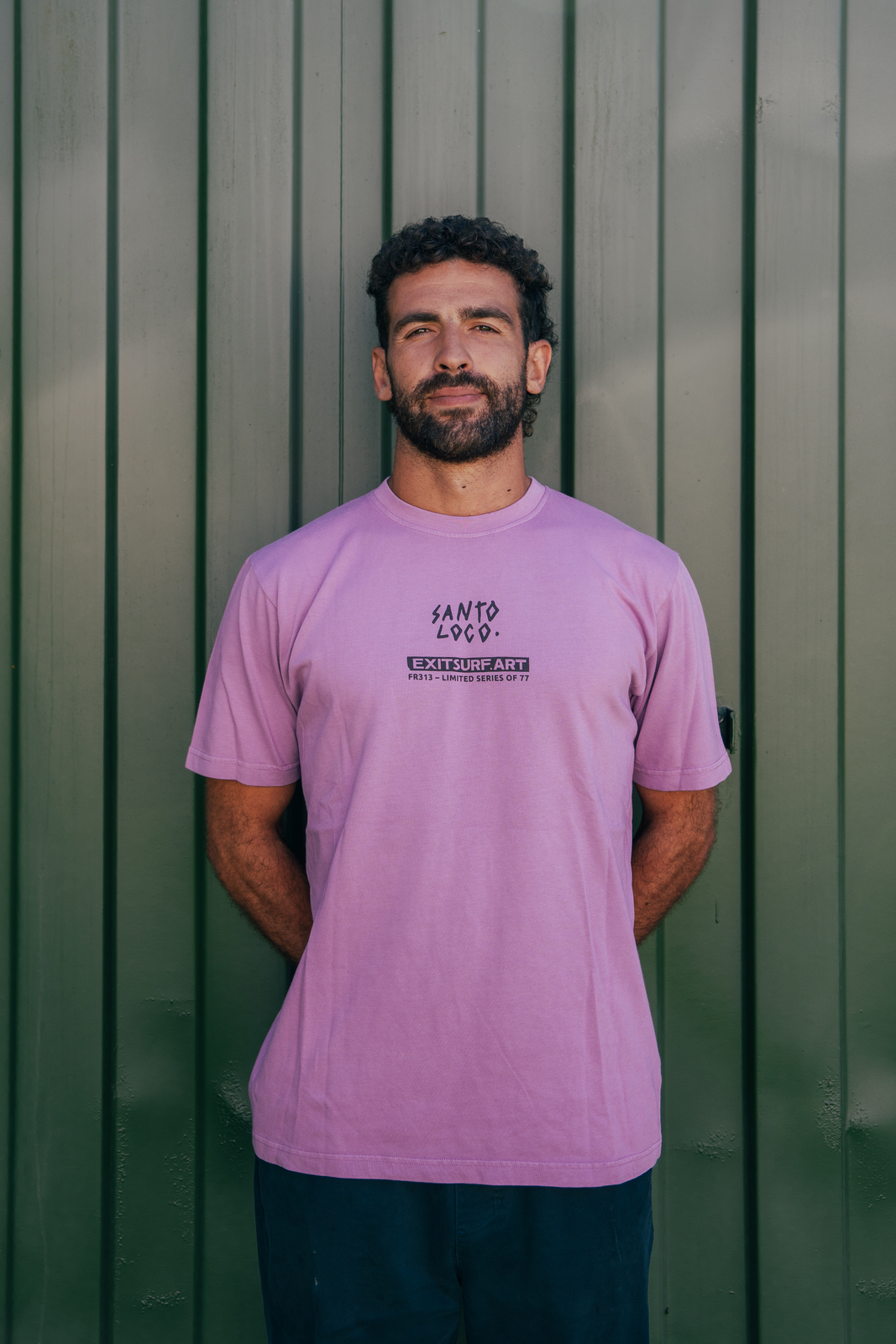 SantoLoco x Exit T-Shirt Lila