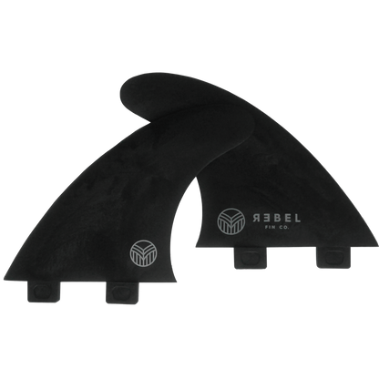 Rebel Seitenfinnen Set S FCS I - recyceltes Carbon