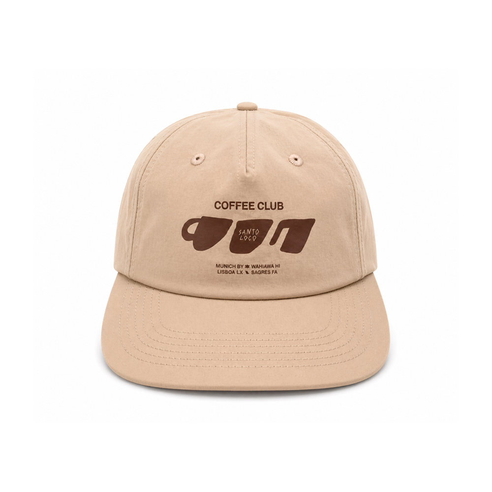 SantoLoco Coffee Club Cap Dark Sand