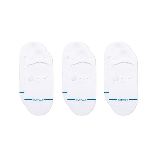 Stance Icon No Show 3 Pack Socken White