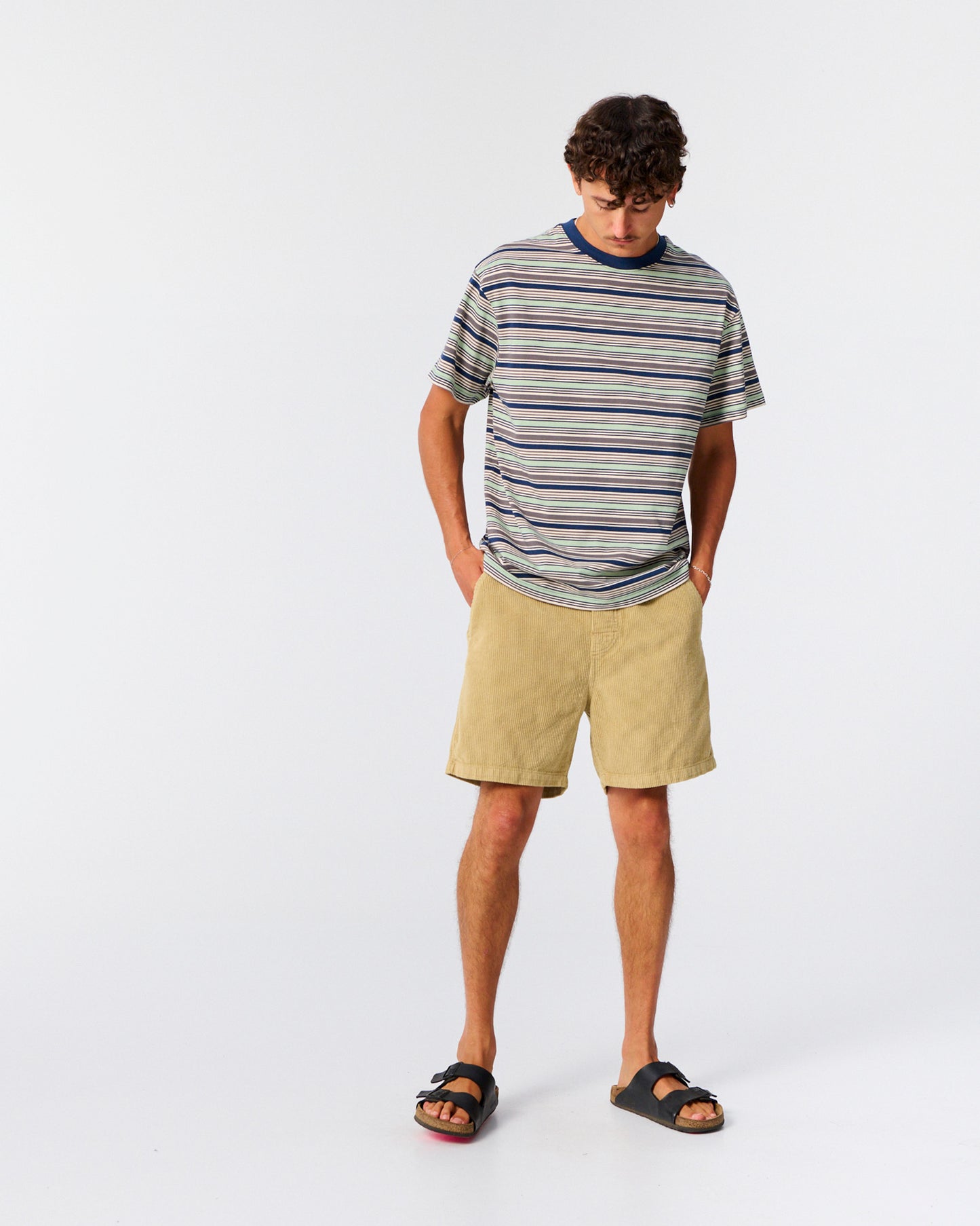 TCSS Sun Cured Stripe Tee Worker Blue