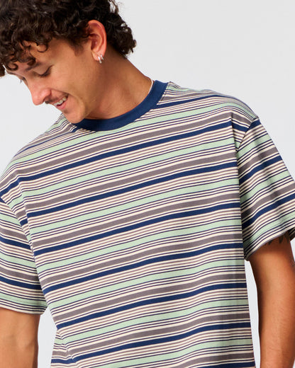 TCSS Sun Cured Stripe Tee Worker Blue