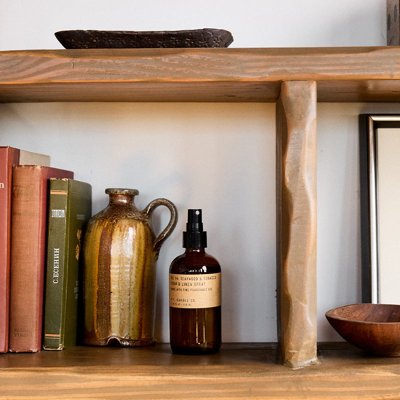 P.F. Candle Co. Teakwood & Tobacco Room Linen Spray