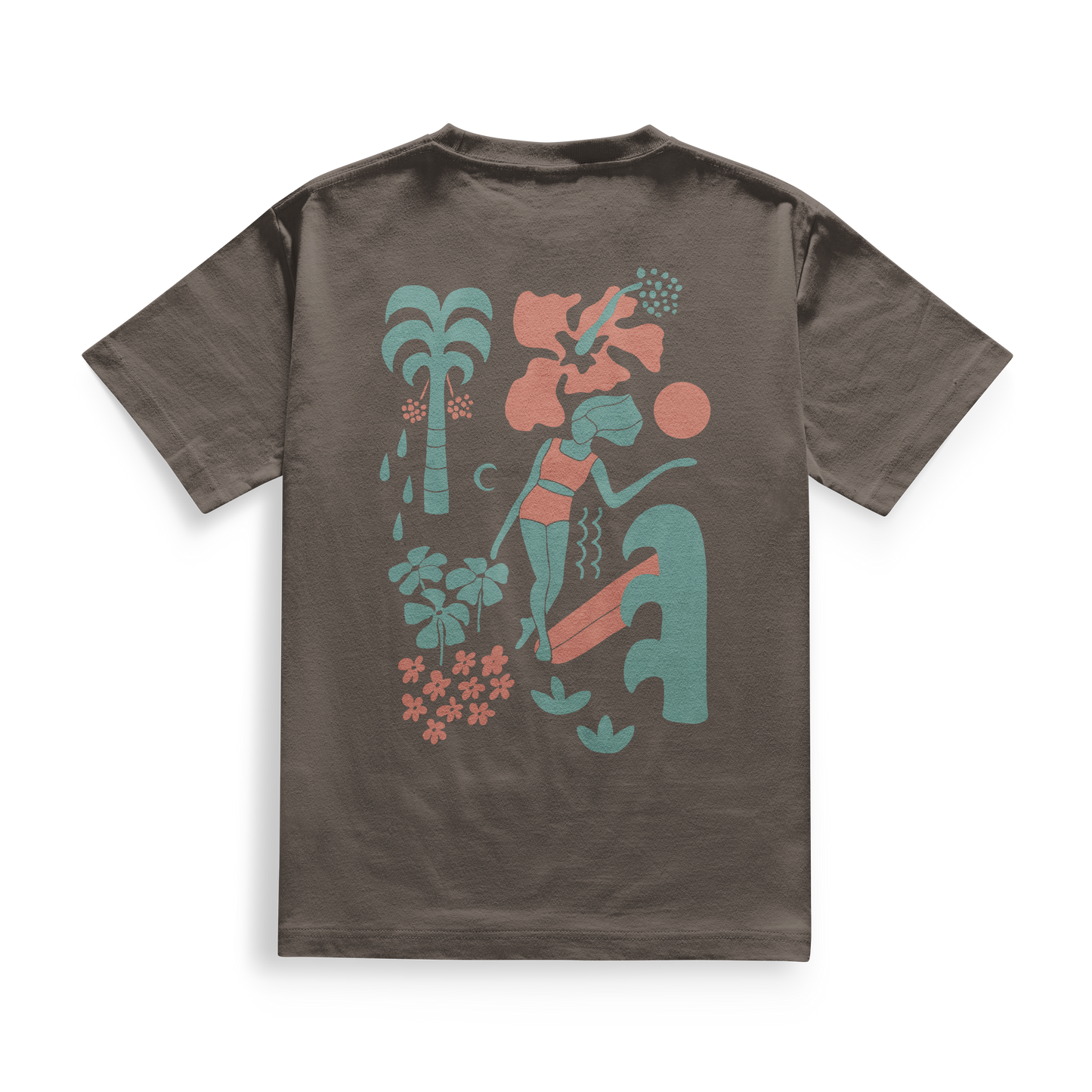 SantoLoco Lizzy Aloha Tee Brown