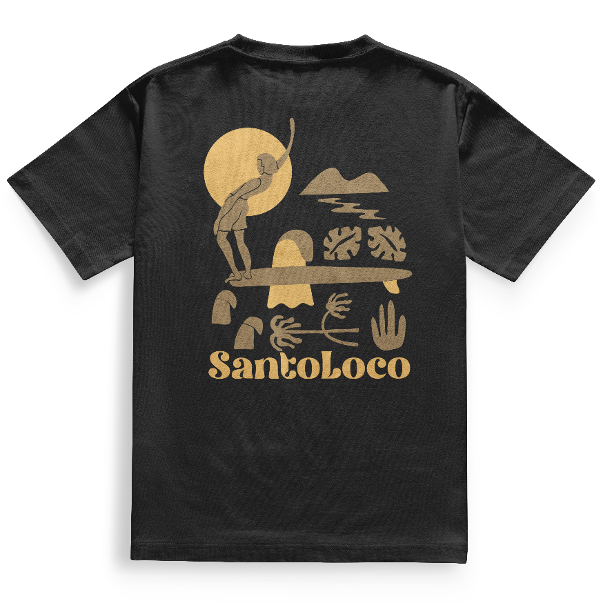 SantoLoco Lizzy Longboard Tee Black