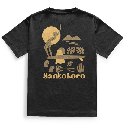 SantoLoco Lizzy Longboard Tee Black