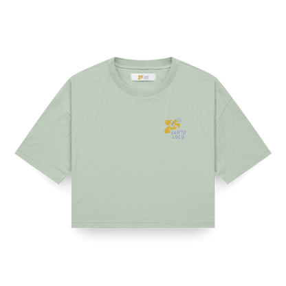 SantoLoco Lizzy Crop Tee Light Green