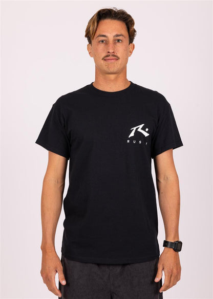 Rusty Happy Wave Short Sleeve T-Shirt