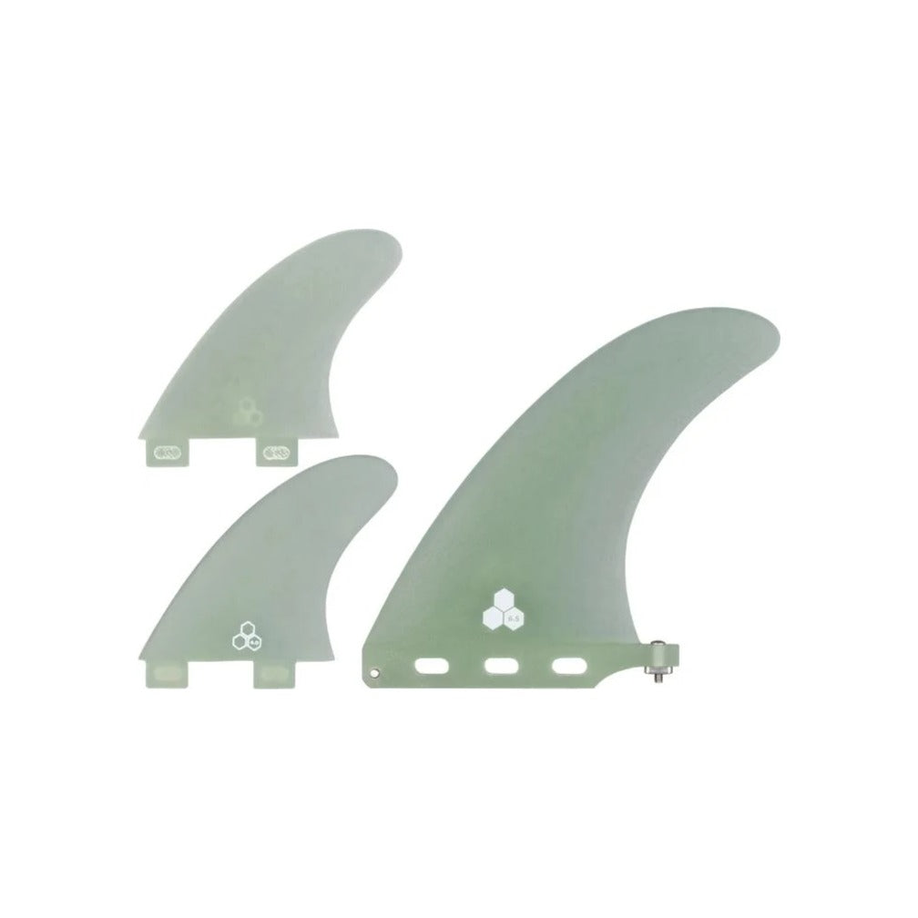Channel Island Mid 2+1 (4.0 X2 Trailer) Fin Set 6.5"