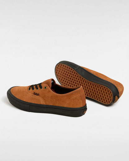 Vans Skate Authentic Schuhe Suede BLK/Rust