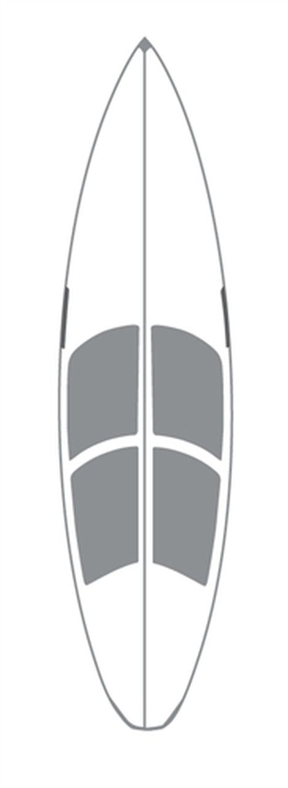 SurfCo Hawaii Wax Mat Kit - 6'0" Short Board