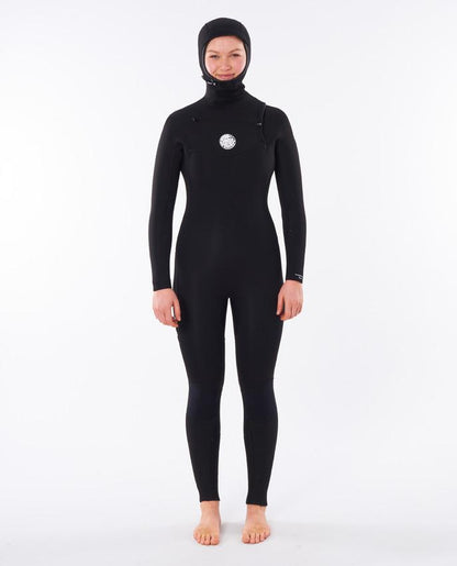 Rip Curl Damen Dawn Patrol 5/4 CZ Hooded Wetsuit