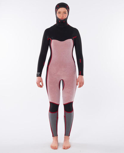 Rip Curl Damen Dawn Patrol 5/4 CZ Hooded Wetsuit