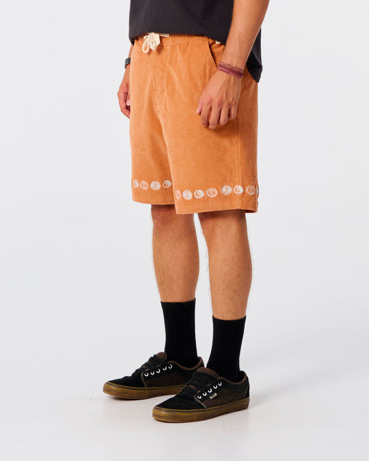 TCSS Yin Yang Cord Walkshort Terracotta