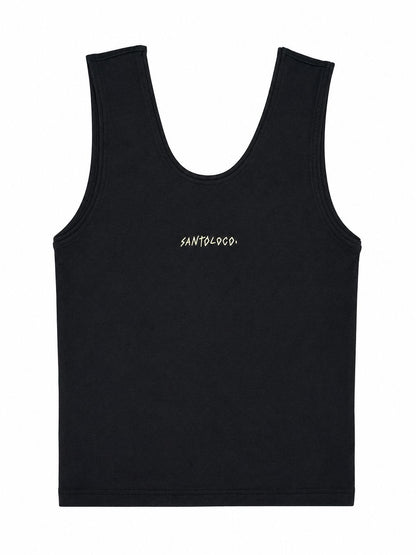 SantoLoco Wms Logo Tank Top Black
