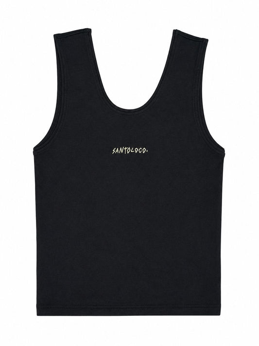SantoLoco Wms Logo Tank Top Black