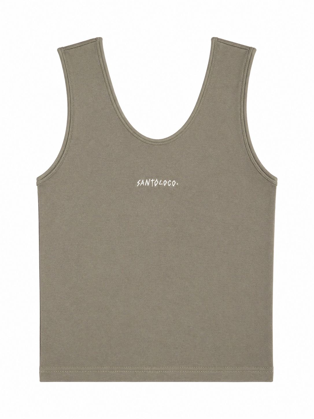 SantoLoco Wms Logo Tank Top Olive