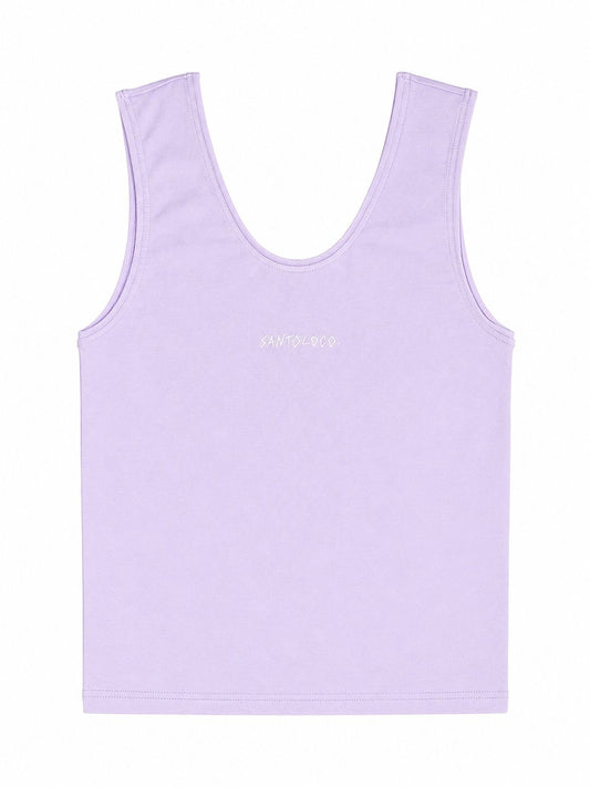 SantoLoco Wms Logo Tank Top Lavender