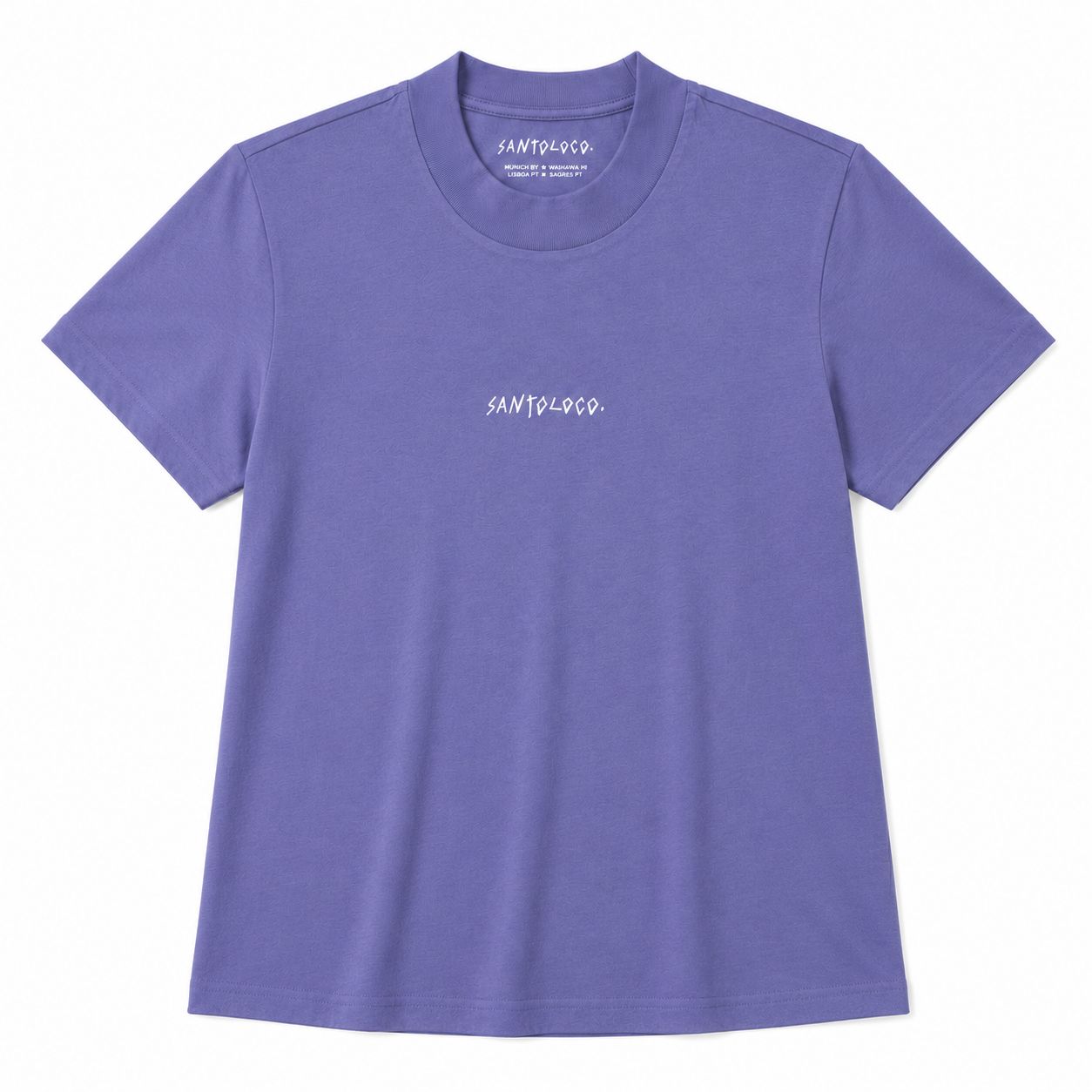 SantoLoco Wms Logo Tee Grey Lilac