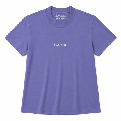 SantoLoco Wms Logo Tee Grey Lilac