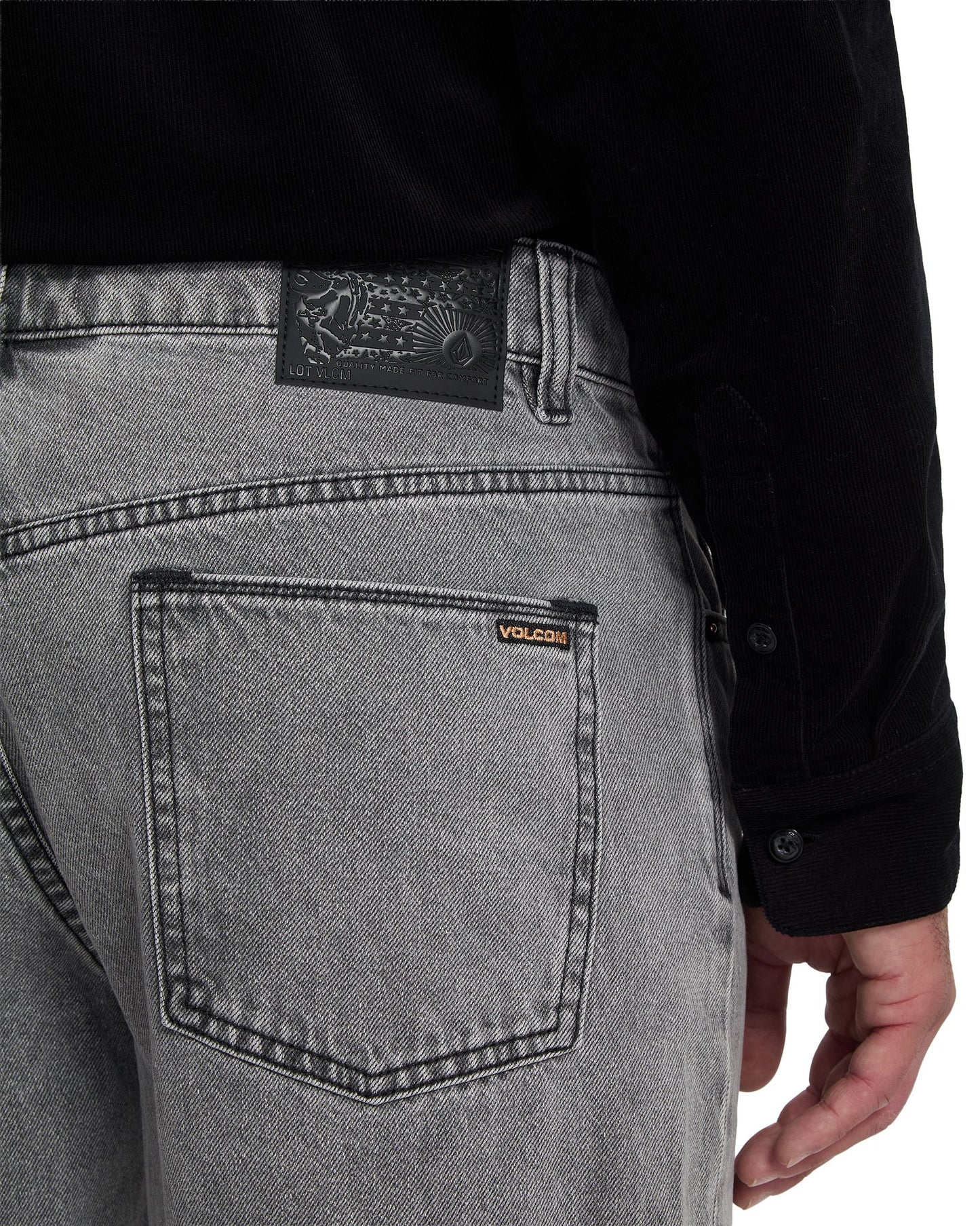 Volcom Fivedown Denim Pants Light Grey