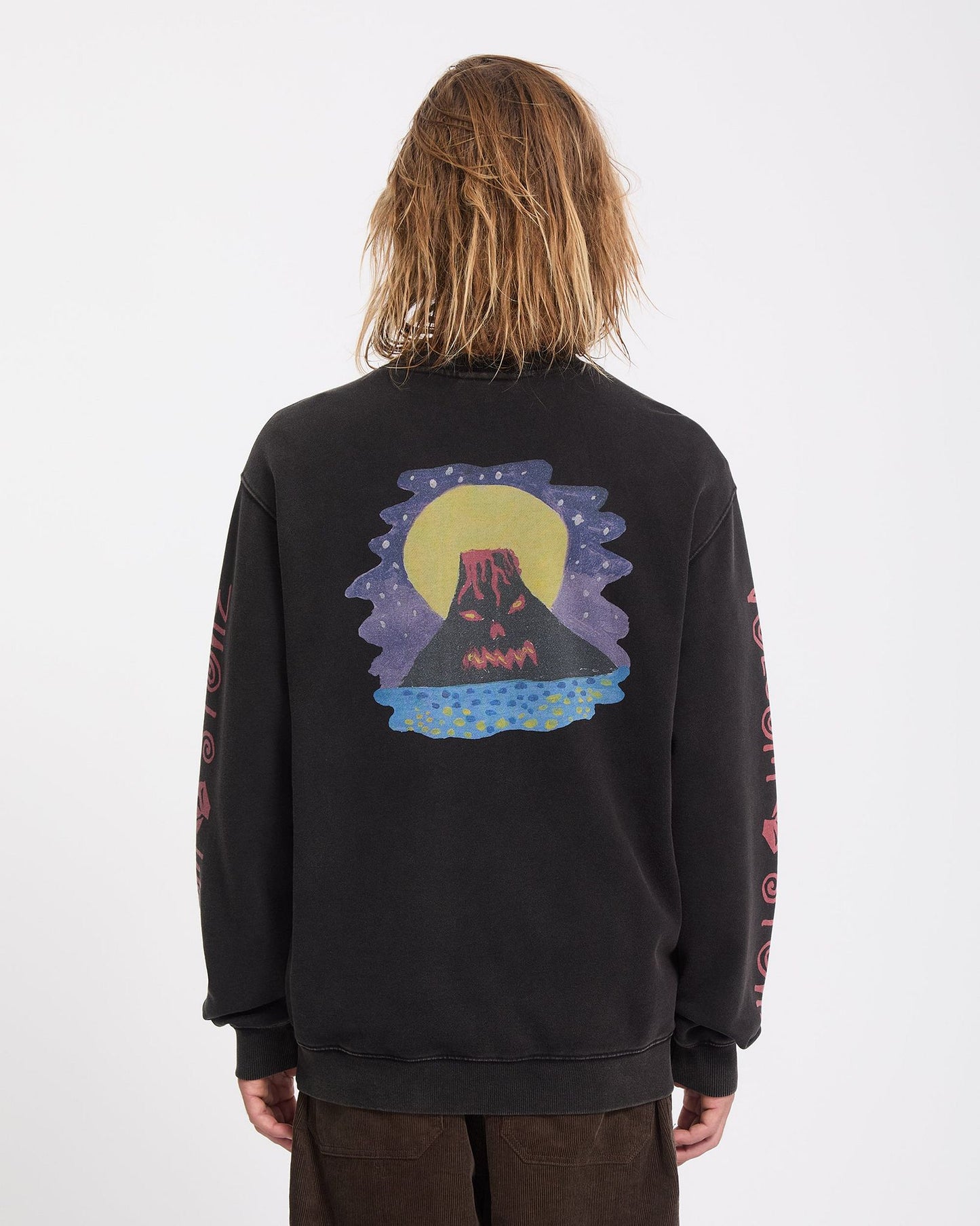 Volcom Ozzy Sweatshirt Light Acid Black