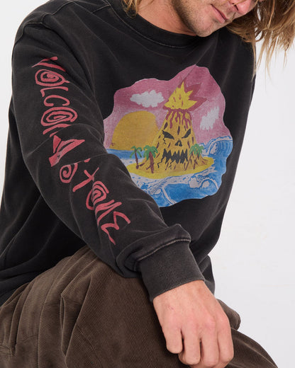 Volcom Ozzy Sweatshirt Light Acid Black