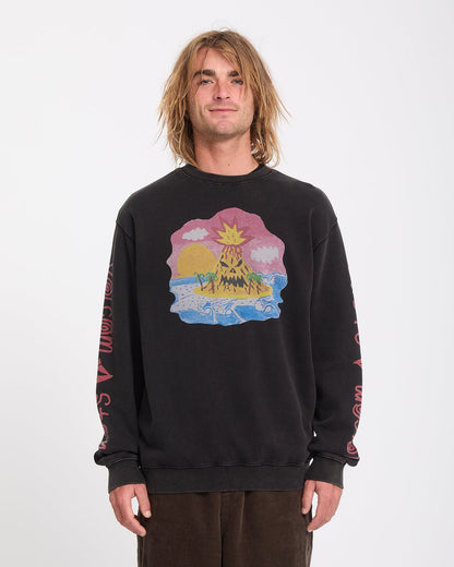 Volcom Ozzy Sweatshirt Light Acid Black