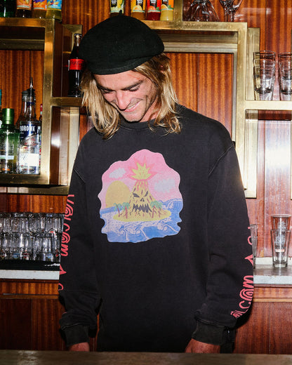 Volcom Ozzy Sweatshirt Light Acid Black