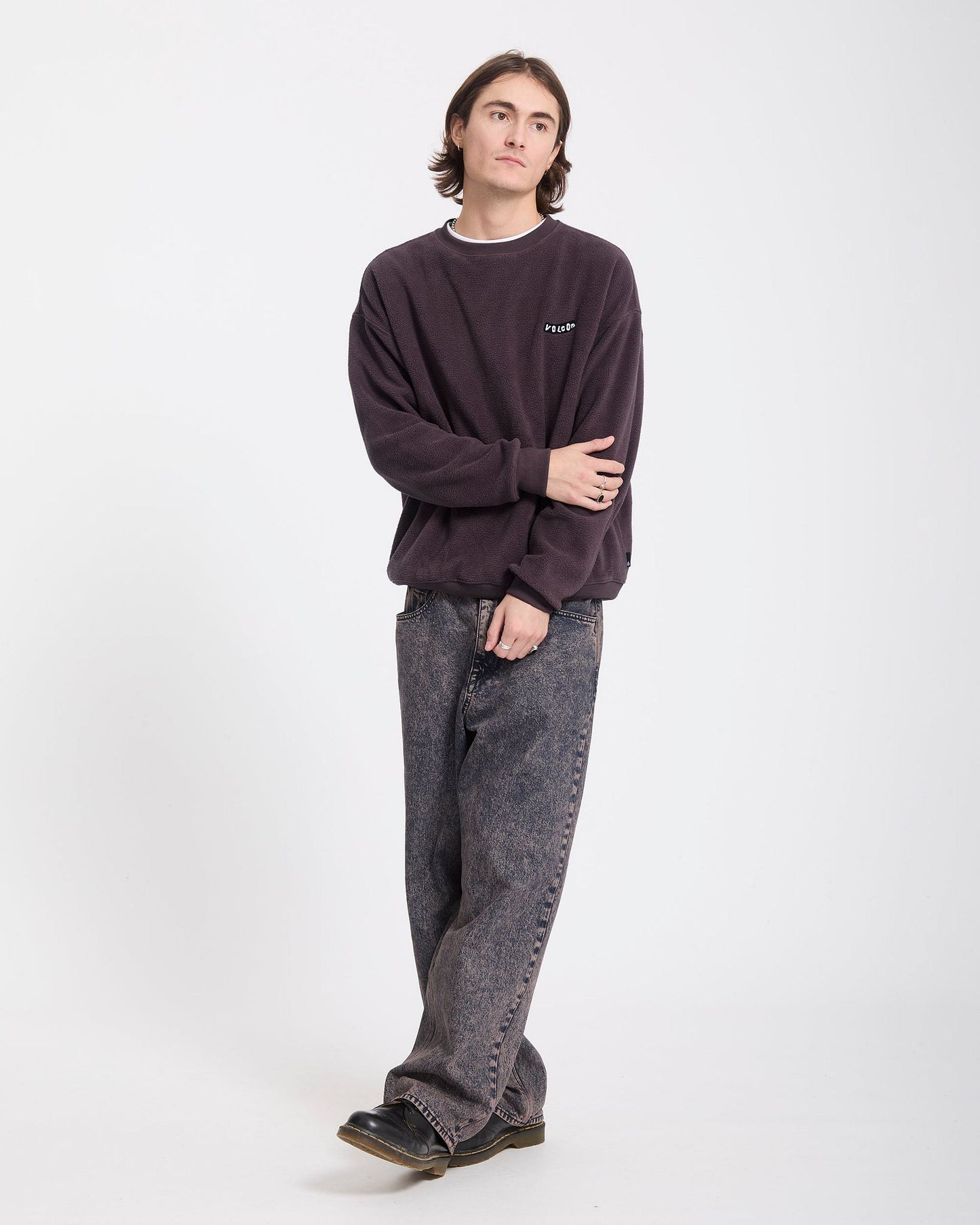 Volcom Too Kool Sweatshirt Raisin