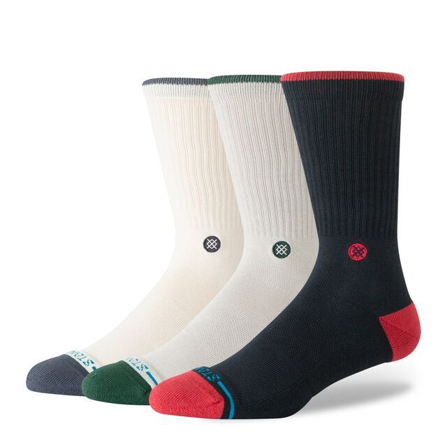 Stance Toner Crew Socks 3 Pack Black