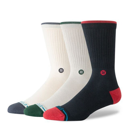 Stance Toner Crew Socks 3 Pack Black